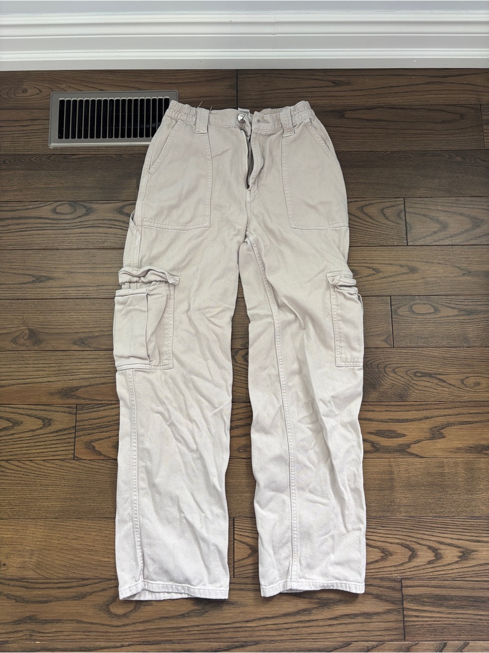 Garage Women’s Cargo Pants in Light Beige - Casual Utility Style